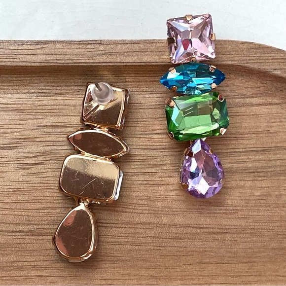 ✨Zara Laurino Crystal Color Drop Earrings - Picture 7 of 8